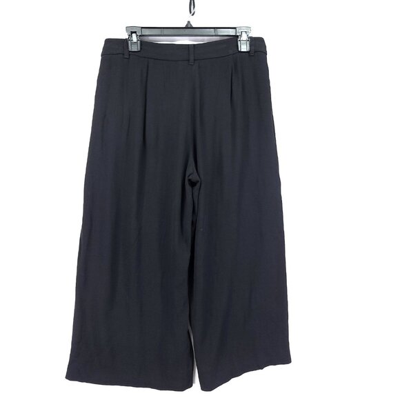 'S Max Mara Virgin Wool Wide Leg Cropped Pants Size 10 Inseam 22” Made in Italy - Picture 2 of 12